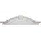 Ekena Millwork 62 1/2" Bottom Width x 68 1/8" Top Width x 17 3/8"H x 6 1/8"P Elliptical Sunburst with Trim Pediment PED68X17X06ST - alternate 1